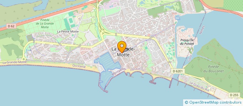 localisation de l'entreprise COMMUNE DE LA GRANDE-MOTTE  LA GRANDE-MOTTE