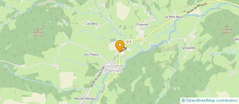 localisation de l'entreprise COMMUNE DE LA GRANDE VERRIERE  LA GRANDE-VERRIERE