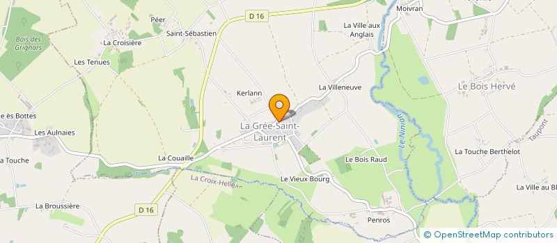 localisation de l'entreprise COMMUNE DE LA GREE SAINT LAURENT à LA GREE-SAINT-LAURENT