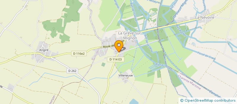 localisation de l'entreprise COMMUNE DE LA GREVE SUR MIGNON  LA GREVE-SUR-MIGNON