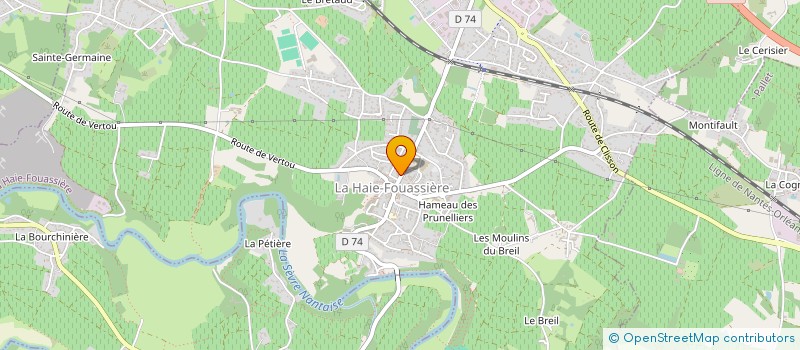 localisation de l'entreprise COMMUNE DE LA HAIE-FOUASSIERE  LA HAIE-FOUASSIERE