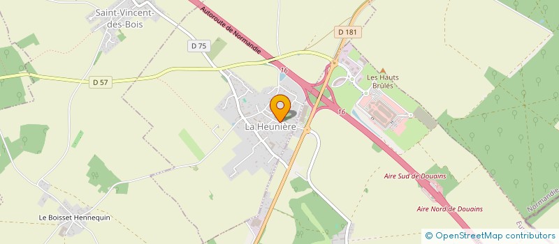 localisation de l'entreprise COMMUNE DE LA HEUNIERE  LA HEUNIERE