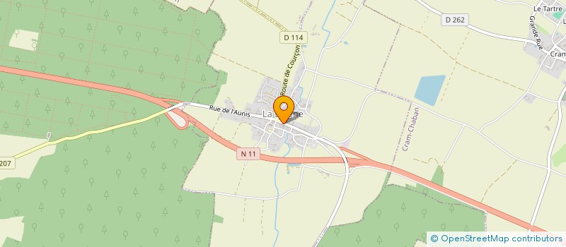 localisation de l'entreprise COMMUNE DE LA LAIGNE  LA LAIGNE