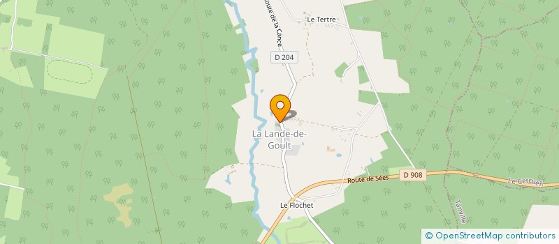 localisation de l'entreprise COMMUNE DE LA LANDE DE GOULT à LA LANDE-DE-GOULT