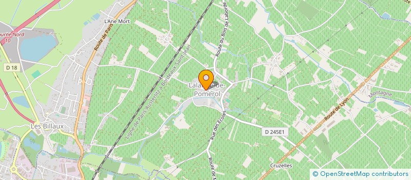 localisation de l'entreprise COMMUNE DE LA LANDE DE POMEROL  LALANDE-DE-POMEROL