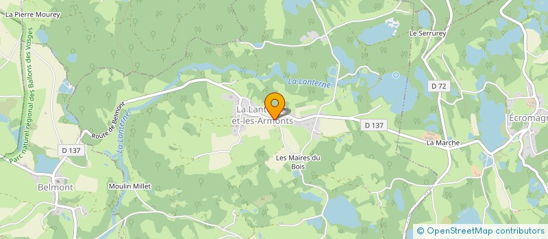 localisation de l'entreprise COMMUNE DE LA LANTERNE ET LES ARMONTS  LA LANTERNE-ET-LES-ARMONTS
