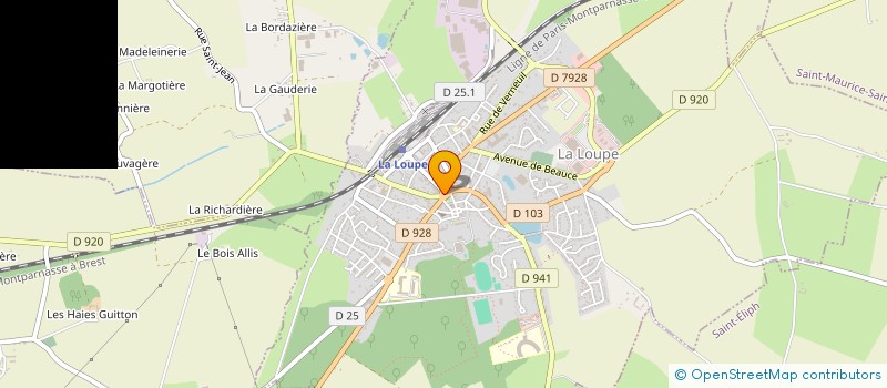 localisation de l'entreprise COMMUNE DE LA LOUPE à LA LOUPE