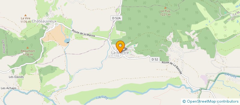 localisation de l'entreprise COMMUNE DE LA MARTRE  LA MARTRE