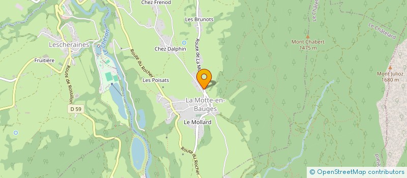 localisation de l'entreprise COMMUNE DE LA MOTTE EN BAUGES  LA MOTTE-EN-BAUGES