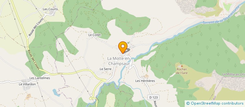 localisation de l'entreprise COMMUNE DE LA MOTTE EN CHAMPSAUR  LA MOTTE-EN-CHAMPSAUR