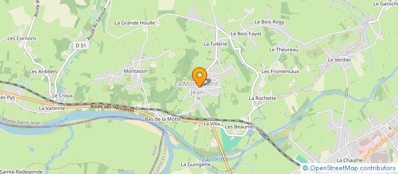 localisation de l'entreprise COMMUNE DE LA MOTTE-SAINT-JEAN  LA MOTTE-SAINT-JEAN