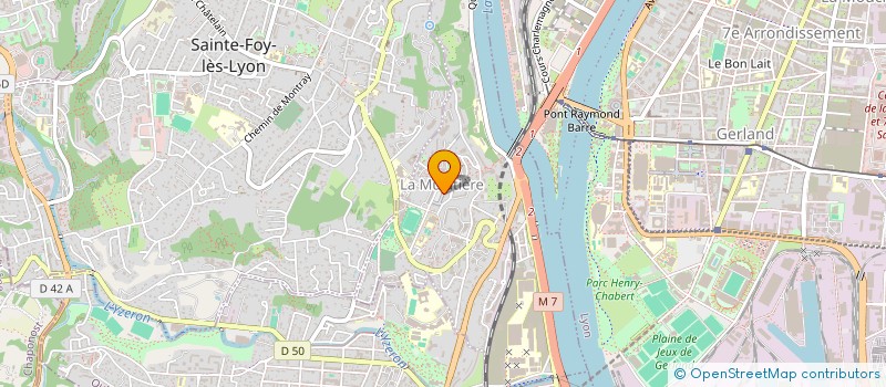 localisation de l'entreprise COMMUNE DE LA MULATIERE  LA MULATIERE