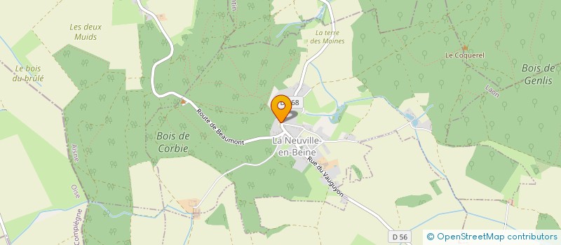 localisation de l'entreprise COMMUNE DE LA NEUVILLE-EN-BEINE  LA NEUVILLE-EN-BEINE