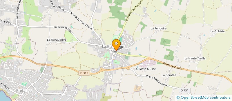 localisation de l'entreprise COMMUNE DE LA PLAINE-SUR-MER à LA PLAINE-SUR-MER