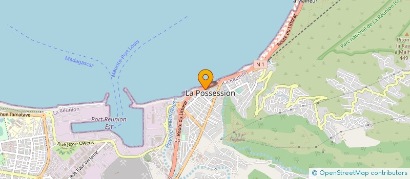 localisation de l'entreprise COMMUNE DE LA POSSESSION à LA POSSESSION