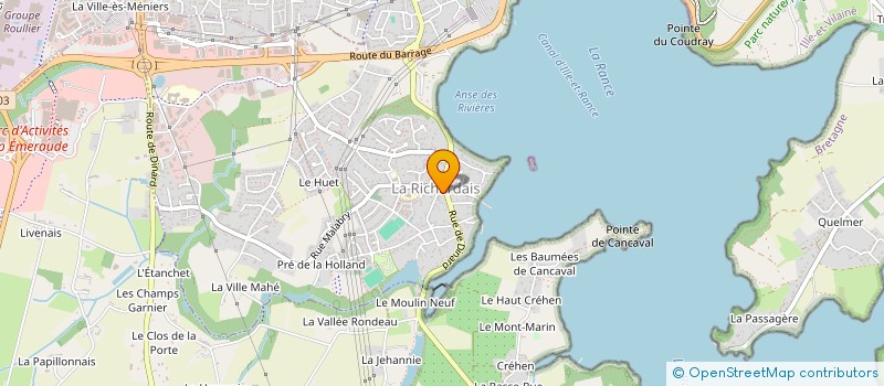localisation de l'entreprise COMMUNE DE LA RICHARDAIS  LA RICHARDAIS