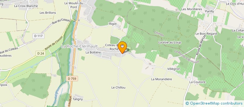 localisation de l'entreprise COMMUNE DE LA ROCHE CLERMAULT  LA ROCHE-CLERMAULT