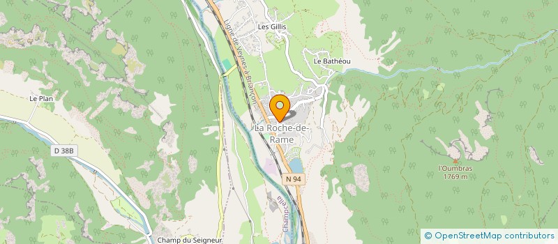 localisation de l'entreprise COMMUNE DE LA ROCHE DE RAME  LA ROCHE-DE-RAME