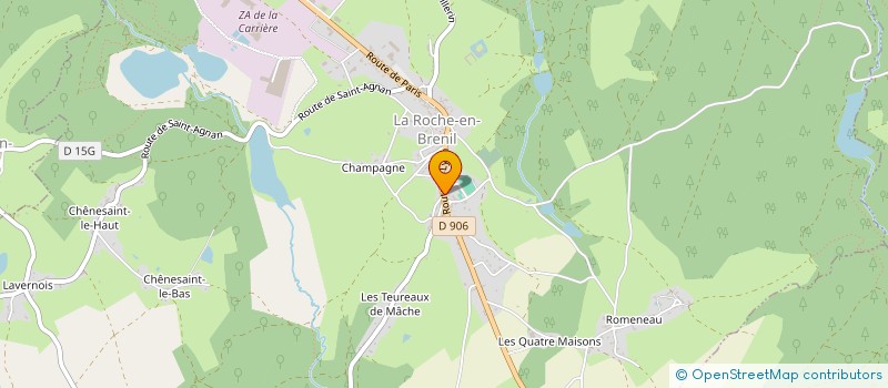 localisation de l'entreprise COMMUNE DE LA ROCHE-EN-BRENIL  LA ROCHE-EN-BRENIL