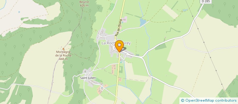 localisation de l'entreprise COMMUNE DE LA ROCHE MOREY  LA ROCHE-MOREY