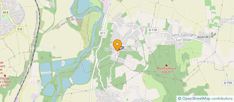 localisation de l'entreprise COMMUNE DE LA ROCHE NOIRE  LA ROCHE-NOIRE