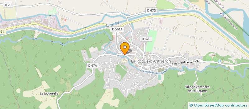 localisation de l'entreprise COMMUNE DE LA ROQUE D ANTHERON  LA ROQUE-D'ANTHERON