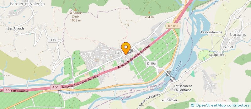 localisation de l'entreprise COMMUNE DE LA SAULCE  LA SAULCE