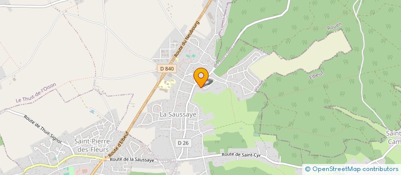 localisation de l'entreprise COMMUNE DE LA SAUSSAYE  LA SAUSSAYE