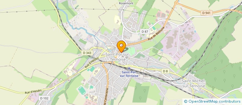 localisation de l'entreprise COMMUNE DE LA THIEULOYE  LA THIEULOYE