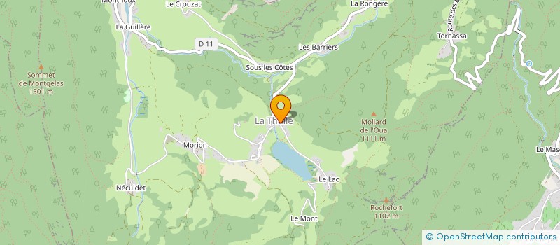 localisation de l'entreprise COMMUNE DE LA THUILE  LA THUILE