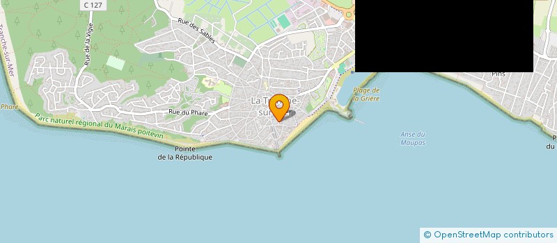 localisation de l'entreprise COMMUNE DE LA TRANCHE-SUR-MER  LA TRANCHE-SUR-MER