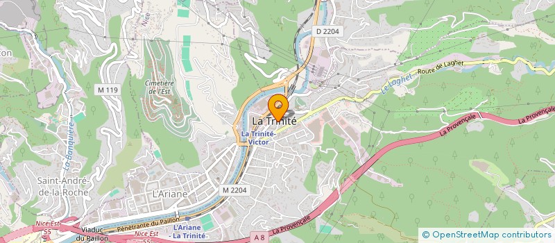 localisation de l'entreprise COMMUNE DE LA TRINITE à LA TRINITE