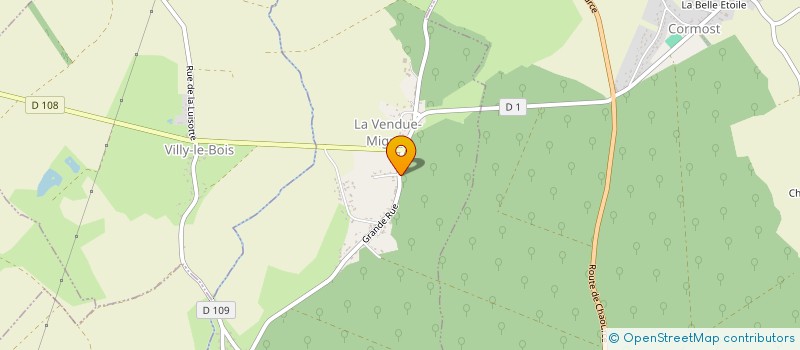 localisation de l'entreprise COMMUNE DE LA VENDUE MIGNOT  LA VENDUE-MIGNOT