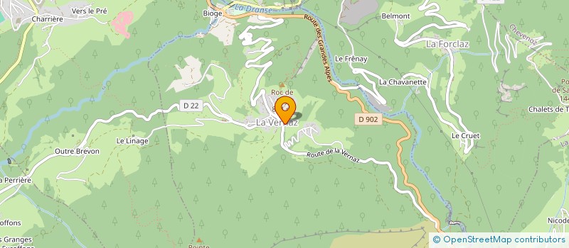 localisation de l'entreprise COMMUNE DE LA VERNAZ  LA VERNAZ