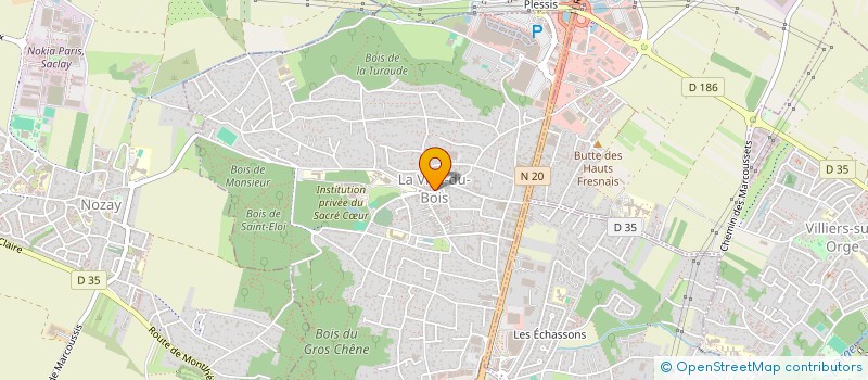 localisation de l'entreprise COMMUNE DE LA VILLE DU BOIS à LA VILLE-DU-BOIS