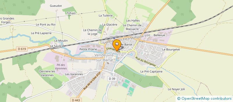 localisation de l'entreprise COMMUNE DE LA VILLENEUVE AU CHENE  LA VILLENEUVE-AU-CHENE