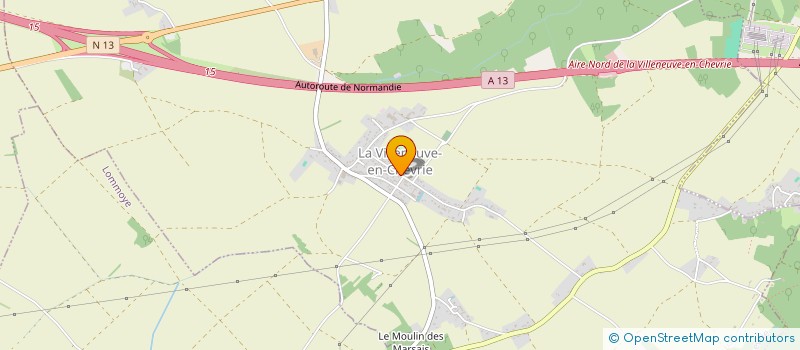 localisation de l'entreprise COMMUNE DE LA VILLENEUVE-EN-CHEVRIE  LA VILLENEUVE-EN-CHEVRIE