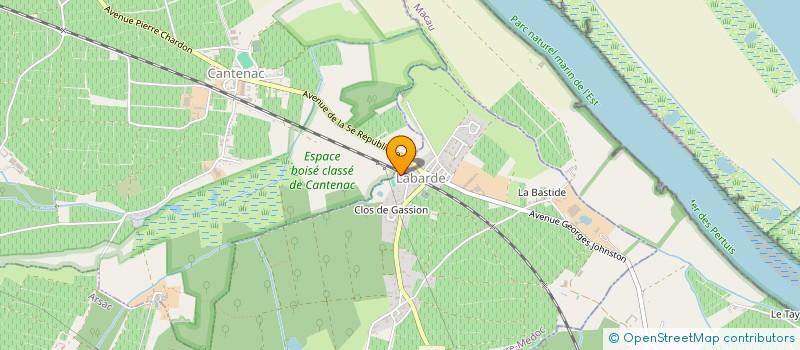 localisation de l'entreprise COMMUNE DE LABARDE  LABARDE