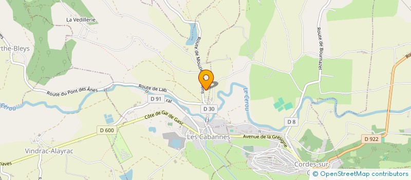 localisation de l'entreprise COMMUNE DE LABARTHE BLEYS  LABARTHE-BLEYS