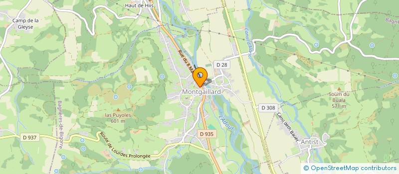 localisation de l'entreprise COMMUNE DE LABASSERE  LABASSERE