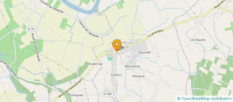 localisation de l'entreprise COMMUNE DE LABASTIDE DU TEMPLE  LABASTIDE-DU-TEMPLE