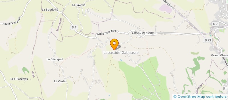 localisation de l'entreprise COMMUNE DE LABASTIDE GABAUSSE  LABASTIDE-GABAUSSE