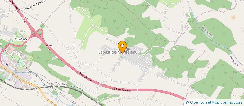 localisation de l'entreprise COMMUNE DE LABASTIDE MONREJEAU  LABASTIDE-MONREJEAU