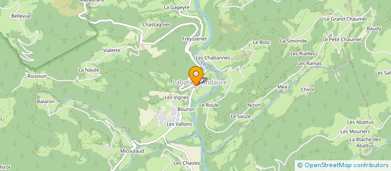 localisation de l'entreprise COMMUNE DE LABATIE D ANDAURE  LABATIE-D'ANDAURE
