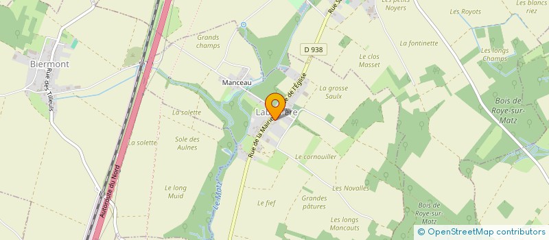 localisation de l'entreprise COMMUNE DE LABERLIERE  LABERLIERE