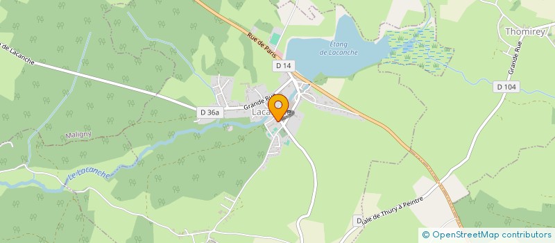 localisation de l'entreprise COMMUNE DE LACANCHE  LACANCHE