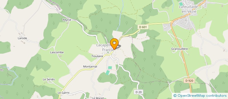 localisation de l'entreprise COMMUNE DE LACAPELLE DEL FRAISSE à LACAPELLE-DEL-FRAISSE