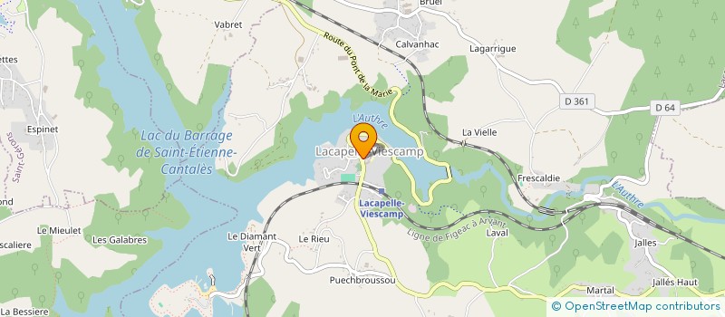 localisation de l'entreprise COMMUNE DE LACAPELLE VIESCAMP à LACAPELLE-VIESCAMP
