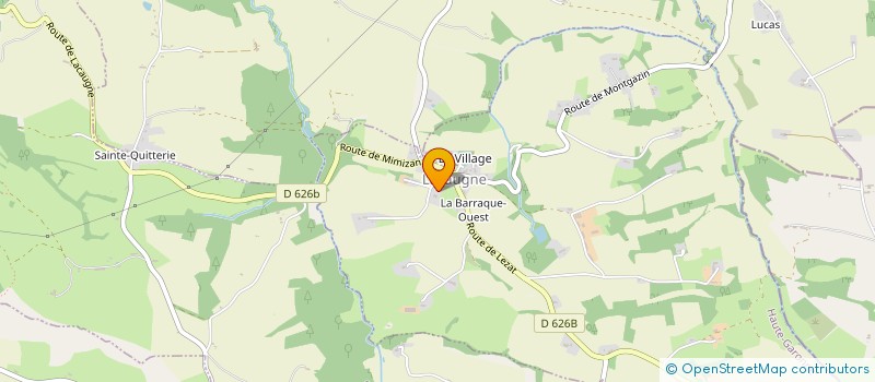 localisation de l'entreprise COMMUNE DE LACAUGNE  LACAUGNE