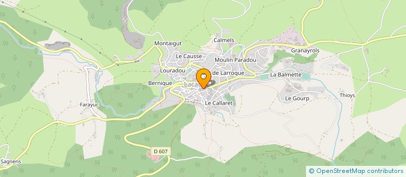 localisation de l'entreprise COMMUNE DE LACAUNE à LACAUNE